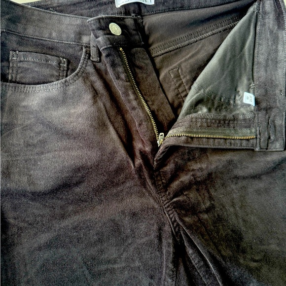 Loft Black Five Pocket Slim Flare High Rise Velvet Pants Women’s Size 29/8. - Picture 3 of 4